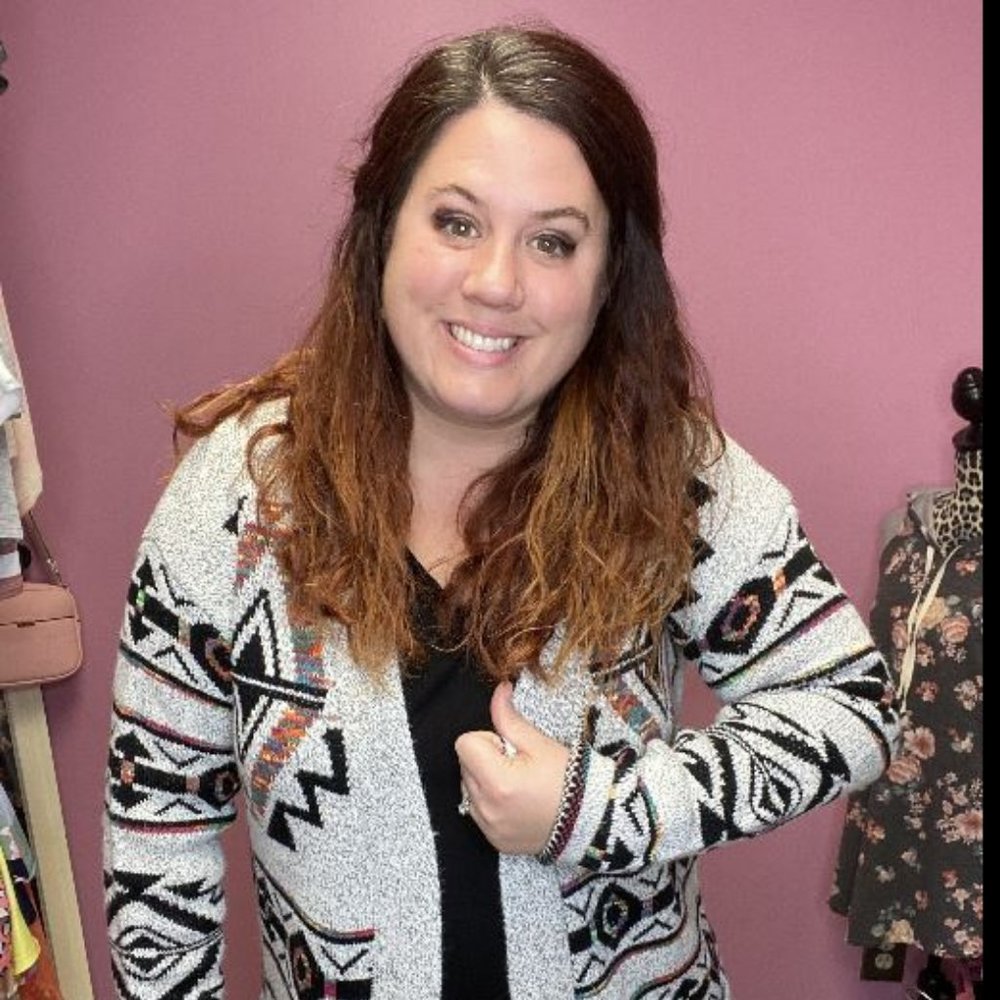 Aztec Dreams long accent sweater - Picture 3 of 4